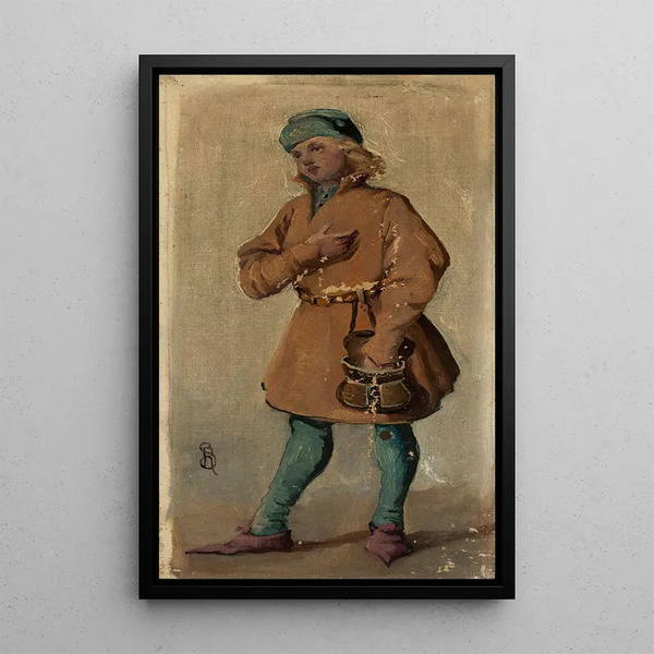 Schüler-Gemälde - Roman Szwojnicki — gerahmtes Bild an der Wand