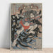 Reproduktion des Gemäldes Rori Hakuchō Chōjun (aus der Serie Die 108 Helden des Romans Shui Hu Zhuan) - Utagawa Kuniyoshi