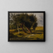 Bouquets d'arbres dans la prairie - Rosa Bonheur — gerahmtes Bild an der Wand