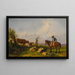 Im Weideland - Rosa Bonheur — gerahmtes Bild an der Wand