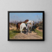 Jagd auf den Relais - Rosa Bonheur — gerahmtes Bild an der Wand