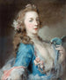 Eine junge Frau mit einem Papagei - Rosalba Carriera — Ansicht des Kunstwerks