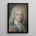 Der Kunstsammler und Künstler Antonio Maria Zanetti der Ältere - Rosalba Carriera — gerahmtes Bild an der Wand