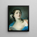 Die Sängerin Faustina Bordoni 1697-1781 mit einer Musikpartitur - Rosalba Carriera — gerahmtes Bild an der Wand