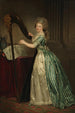 Selbstporträt mit einer Harfe - Rose-Adélaïde Ducreux — Ansicht des Kunstwerks