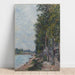 Reproduktion des Gemäldes Route entlang der Seine in Saint-Mammès - Alfred Sisley
