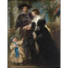 Reproduktion des Gemäldes Rubens, seine Frau Helena Fourment und ihr Sohn Frans - Peter Paul Rubens