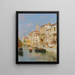 Kanal in Venedig - Rubens Santoro — gerahmtes Bild an der Wand