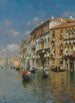 Gondeln auf dem Canal Grande in Venedig - Rubens Santoro — Ansicht des Kunstwerks