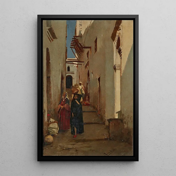 Les Rues Latérales - Rubens Santoro — gerahmtes Bild an der Wand