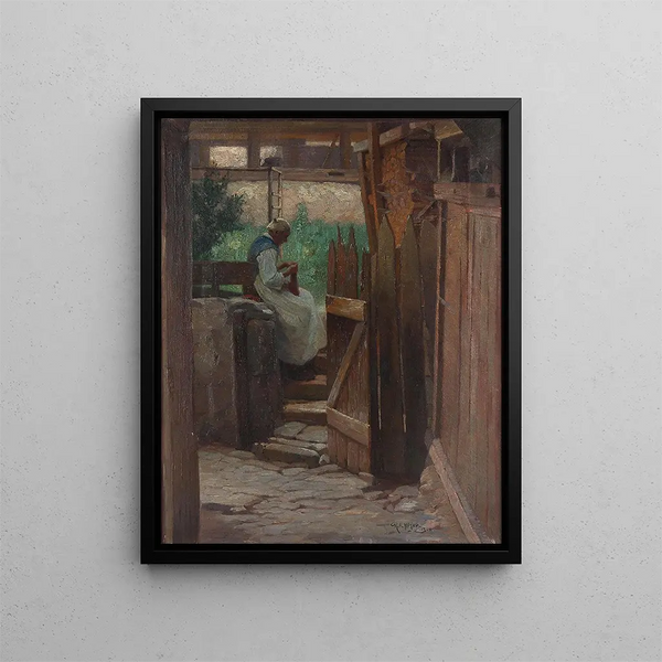 Rudolf Alfred Hger - Bei der Hausarbeit.webp