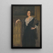 Portrait einer stehenden Frau - Rudolf Bacher — gerahmtes Bild an der Wand