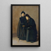 Zwei Schwestern - Rudolf Bacher — gerahmtes Bild an der Wand