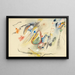 Ohne Titel - Rudolf Bauer — gerahmtes Bild an der Wand