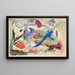 Ohne Titel - Rudolf Bauer — gerahmtes Bild an der Wand