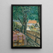 Garten der Herberge - Rudolf Bernt — gerahmtes Bild an der Wand