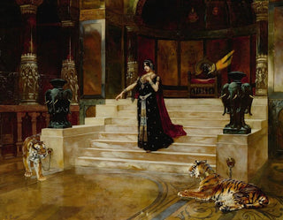 Salom und die Tiger - Rudolf Ernst — Ansicht des Kunstwerks