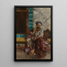 Der Wasserpfeifenraucher - Rudolf Ernst — gerahmtes Bild an der Wand