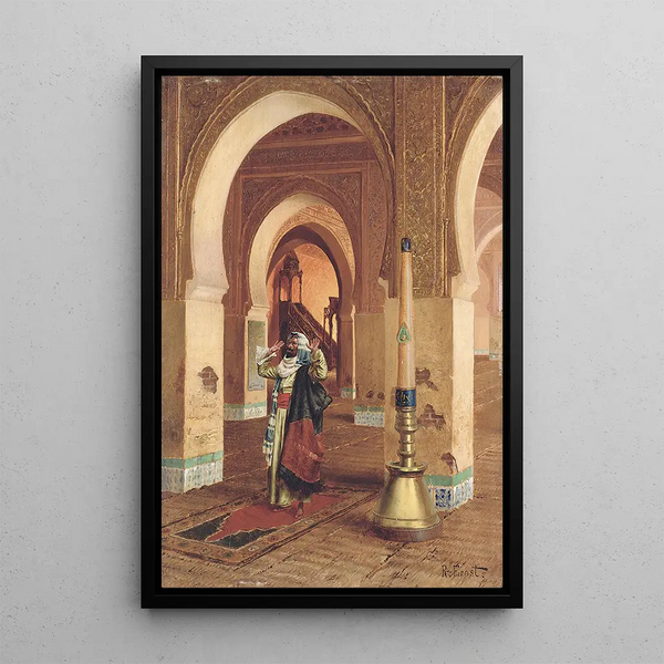 Die Gebet - Rudolf Ernst — gerahmtes Bild an der Wand