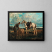 Nach der Jagd - Rudolf Fedorovich Frentz — gerahmtes Bild an der Wand