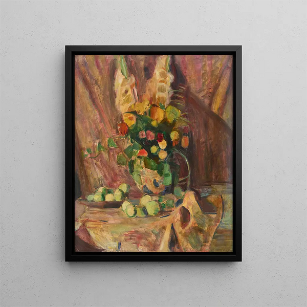Natur Stillleben mit Blumen - Rudolf Grossmann — gerahmtes Bild an der Wand