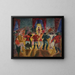 Bal des hussards - Rudolf Grossmann — gerahmtes Bild an der Wand