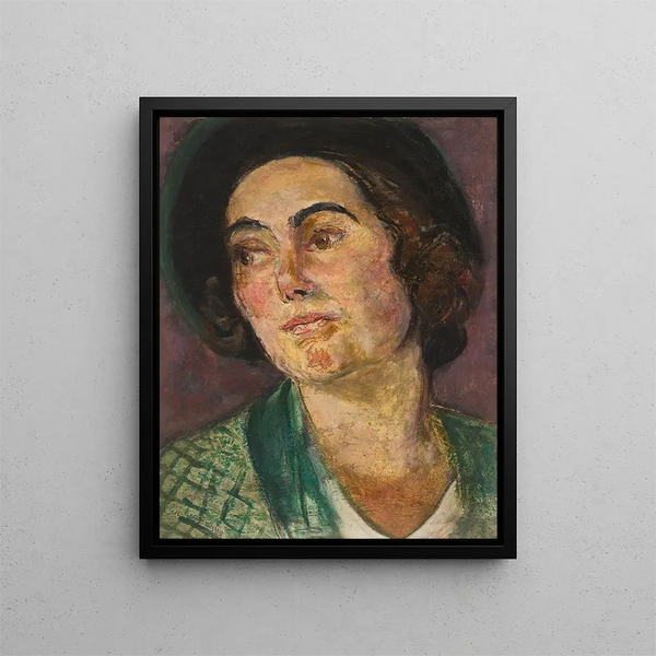 Kopf der Frau - Rudolf Grossmann — gerahmtes Bild an der Wand