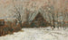 Winterlandschaft mit Bauernhof - Rudolf Hückner — Ansicht des Kunstwerks