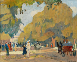 Allée dans le Hyde Park - Rudolf Hellwag — Ansicht des Kunstwerks