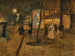 Straßenszene bei Nacht in Paris - Rudolf Quittner — Ansicht des Kunstwerks