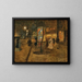 Straßenszene bei Nacht in Paris - Rudolf Quittner — gerahmtes Bild an der Wand