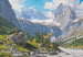 Blick von der Höllentalanger-Hütte auf den Höllentalgletscher und die Riffelwand-Gipfel - Rudolf Reschreiter — Ansicht des Kunstwerks