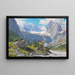 Blick von der Höllentalanger-Hütte auf den Höllentalgletscher und die Riffelwand-Gipfel - Rudolf Reschreiter — gerahmtes Bild an der Wand