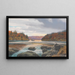 L'Isar bei Baierbrunn im Herbst - Rudolf Reschreiter — gerahmtes Bild an der Wand