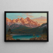 Abendstimmung mit Föhn am Eibsee mit Zugspitze - Rudolf Reschreiter — gerahmtes Bild an der Wand