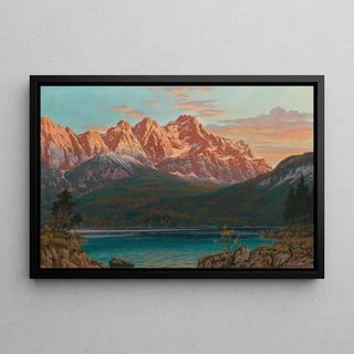 Rudolf Reschreiter - Fhnabend Eibsee mit Zugspitze.webp