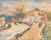 Motiv der Wachau mit der Ruine Dürnstein - Rudolf Weber — Ansicht des Kunstwerks