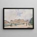 Ansicht des oberen Belvedere in Wien - Rudolf von Alt — gerahmtes Bild an der Wand