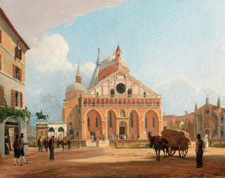 Rudolf von Alt - A view of the Basilica of Saint Anthony in Padua.webp