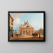 Ansicht der Basilika Saint-Antoine de Padoue - Rudolf von Alt — gerahmtes Bild an der Wand