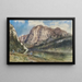 Lac Altaussee und Blick auf den Trisselberg - Rudolf von Alt — gerahmtes Bild an der Wand