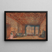 Ein Interieur im Schloss von Romberk - Rudolf von Alt — gerahmtes Bild an der Wand