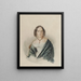 Portrait einer Frau - Rudolf von Alt — gerahmtes Bild an der Wand