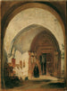 Der Portal der Abteikirche von Nonnberg in Salzburg - Rudolf von Alt — Ansicht des Kunstwerks