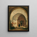 Der Portal der Abteikirche von Nonnberg in Salzburg - Rudolf von Alt — gerahmtes Bild an der Wand