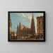 Die Kathedrale Saint-Étienne in Wien - Rudolf von Alt — gerahmtes Bild an der Wand