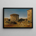 Der Tempel der Vesta in Rom - Rudolf von Alt — gerahmtes Bild an der Wand