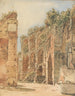 Die Ruinen der Burg Emmerberg im Neuen Land bei Wiener Neustadt - Rudolf von Alt — Ansicht des Kunstwerks