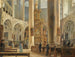 des Innenraums der Franziskanerkirche in Salzburg - Rudolf von Alt — Ansicht des Kunstwerks