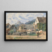 Endes des Sommers in Liezen - Rudolf von Alt — gerahmtes Bild an der Wand